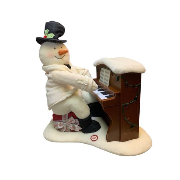 2005 Hallmark PIANO Playing Singing Snowman Plush JINGLE PALS Tested and Works - Picture 8 of 9